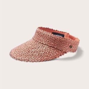 Hemlock Capri Straw Sun Visor – Rose